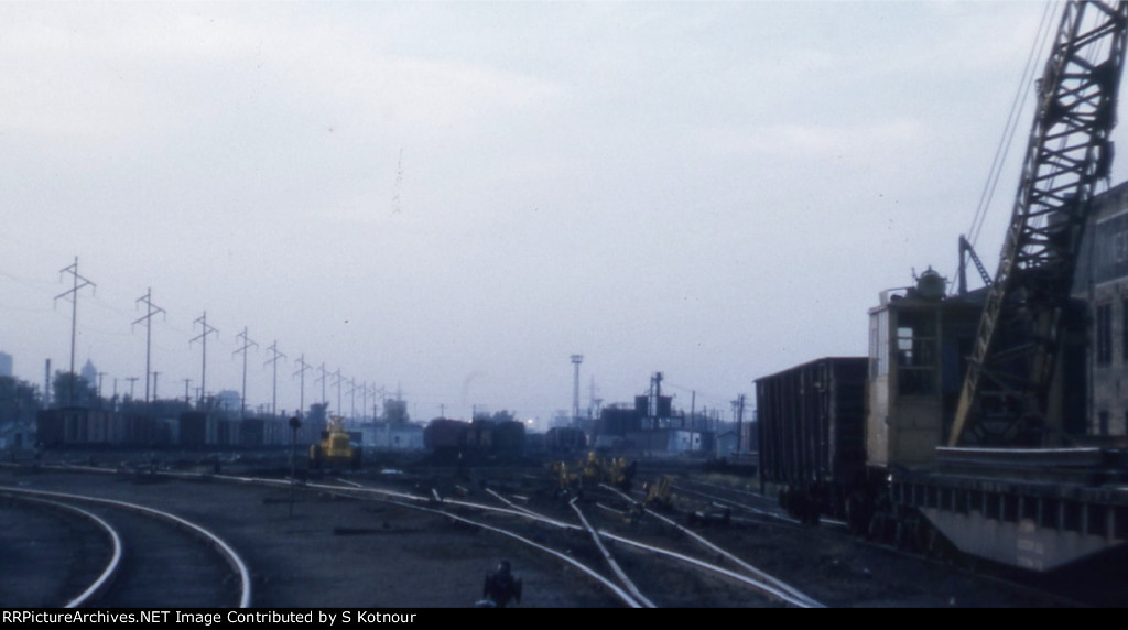 Milwaukee Road southtown yard in 1979 along Hiawatha Ave Mpls.